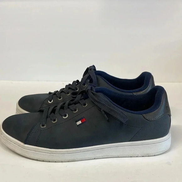 Tommy Hilfiger Lendar Navy Lace Up Sneakers - Picture 1 of 10